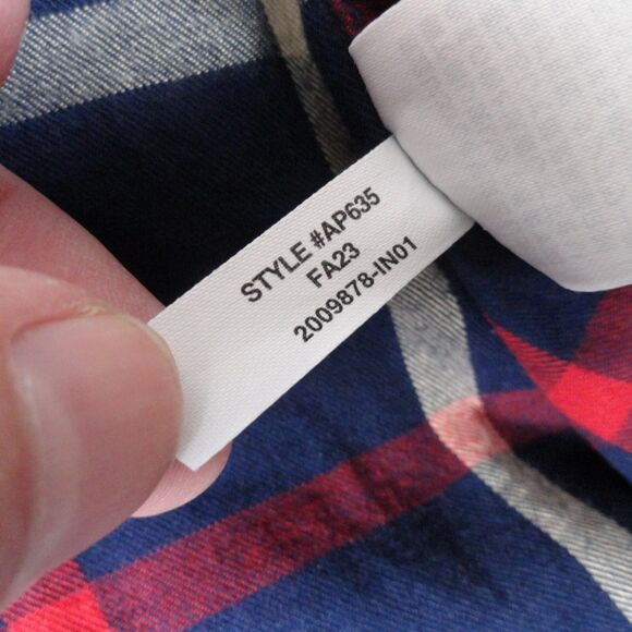 J Crew Shirt Mens Medium Blue Plaid Brushed Twill Classic Fit Button Down Preppy - Picture 12 of 12